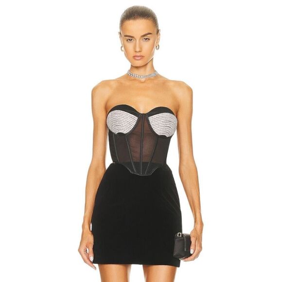 MARIANNA SENCHINA Crystal Cry‎ Top in Black - Picture 1 of 12